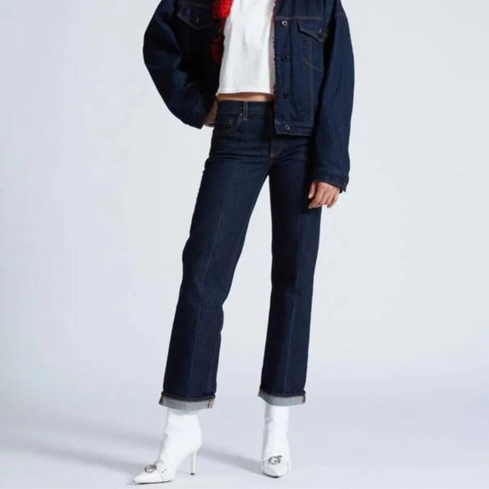 ASKK NY Low Rise Straight Baby Cuff Japanese Denim Jeans